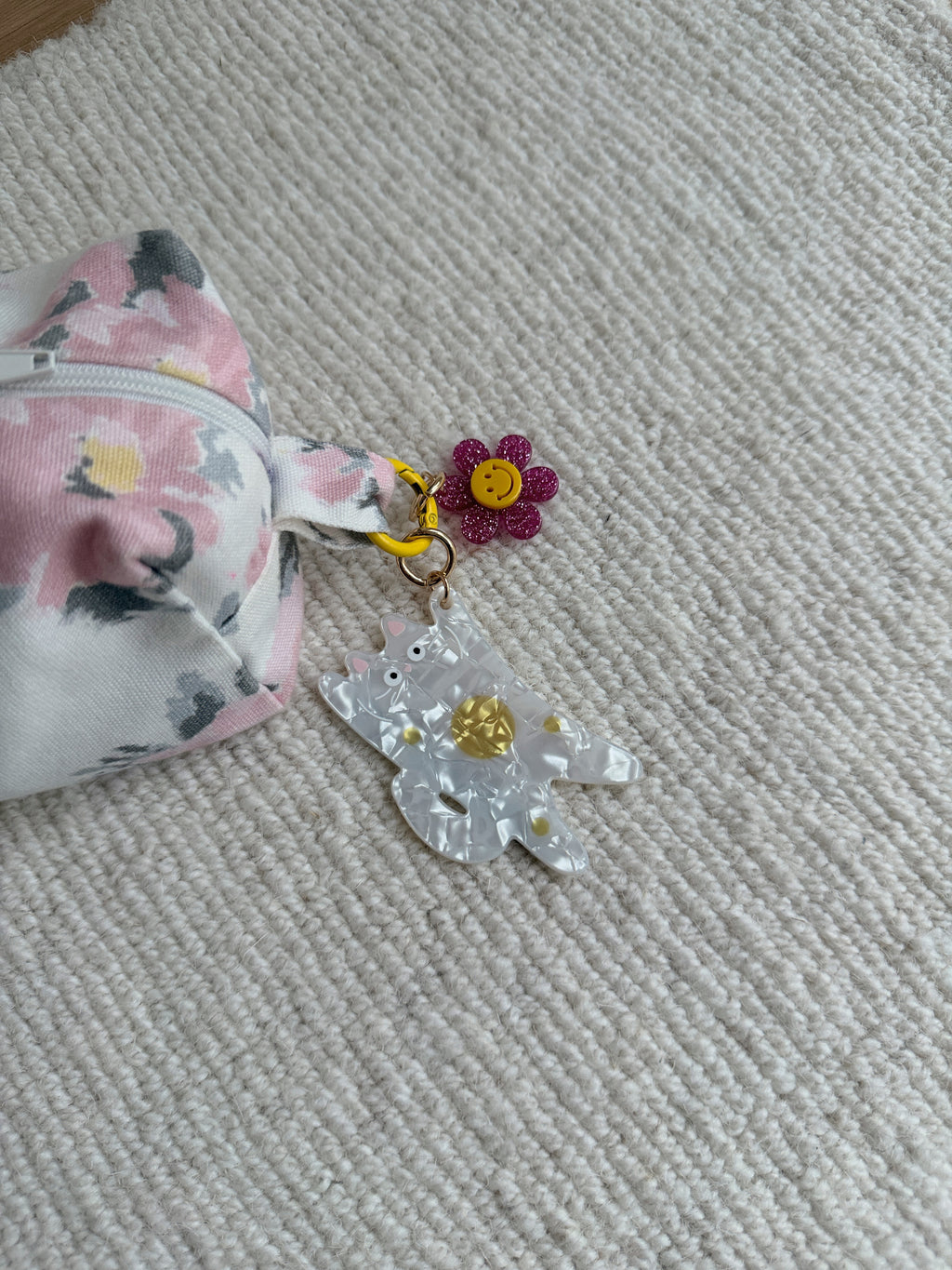 Porte-clé Kitty - blanc