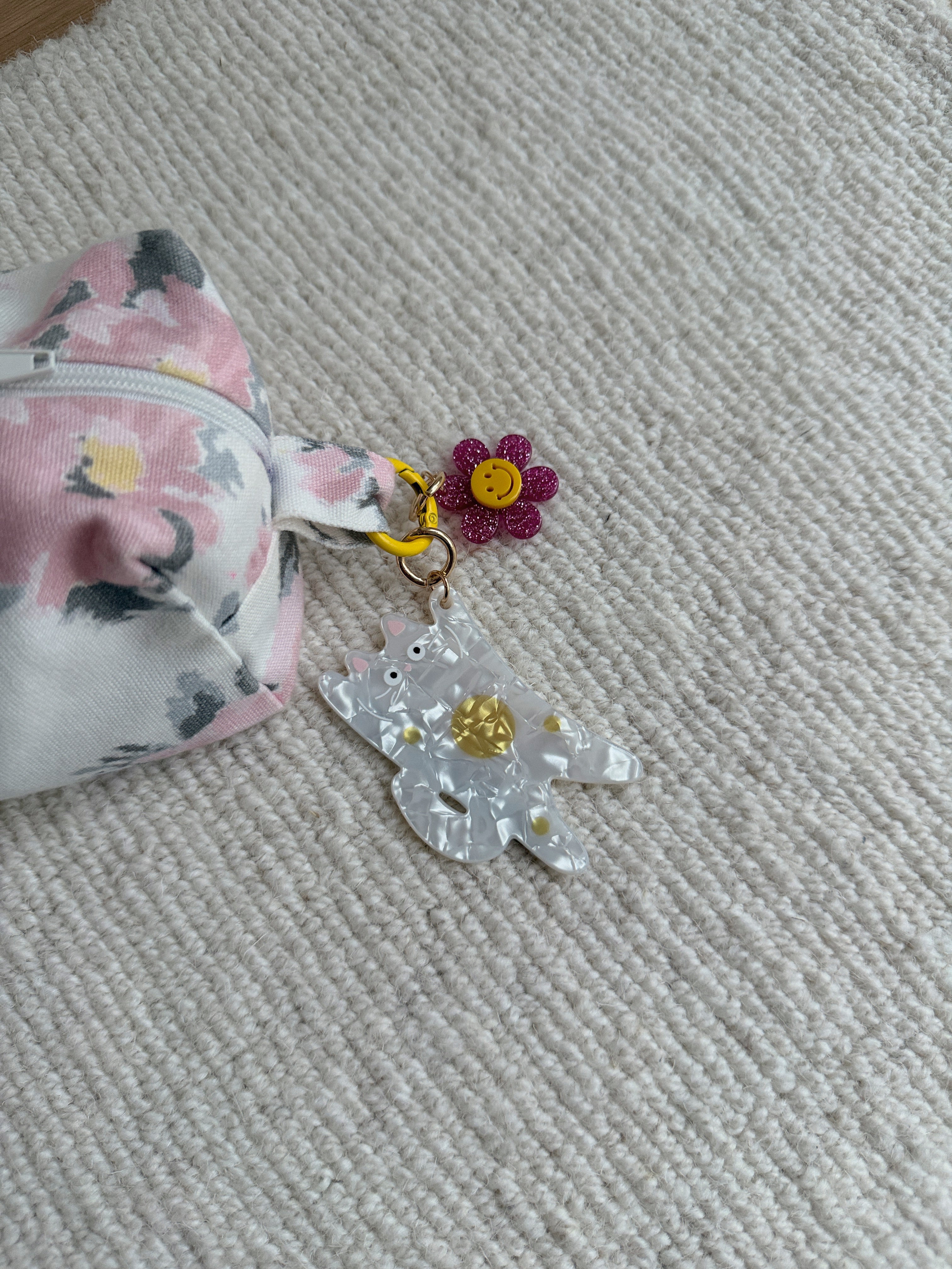 Porte-clé Kitty - blanc