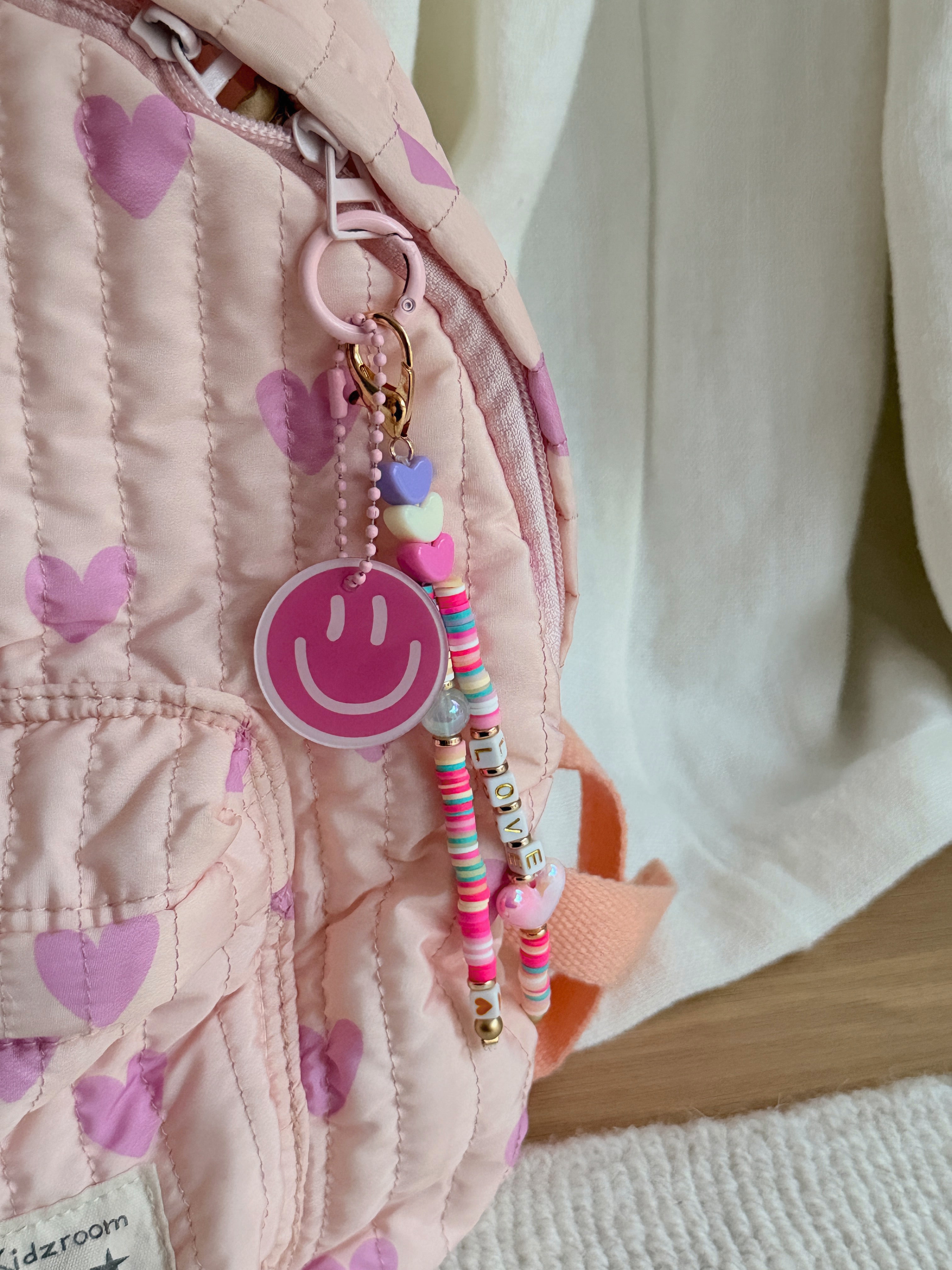 Porte-clé Smile - rose