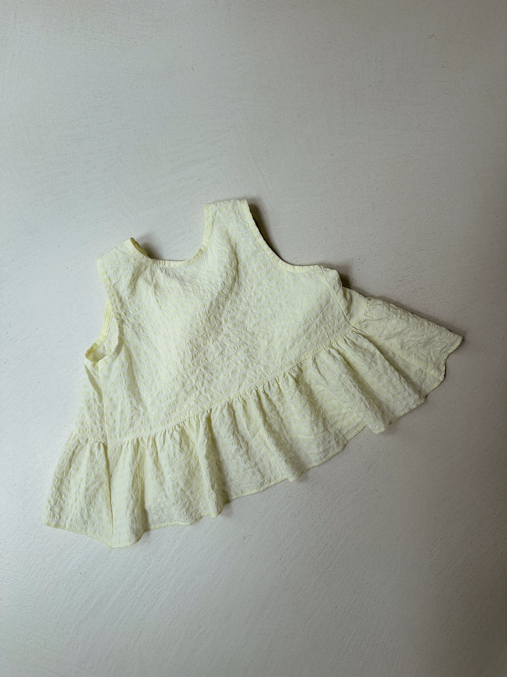 Top Alma - vichy jaune