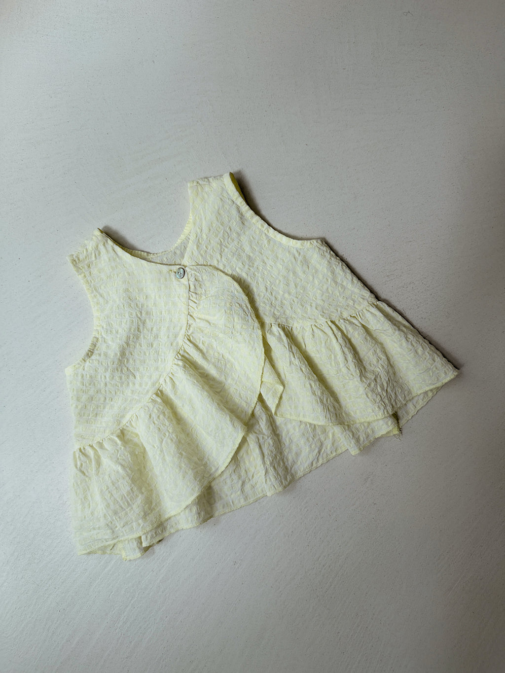 Top Alma - vichy jaune