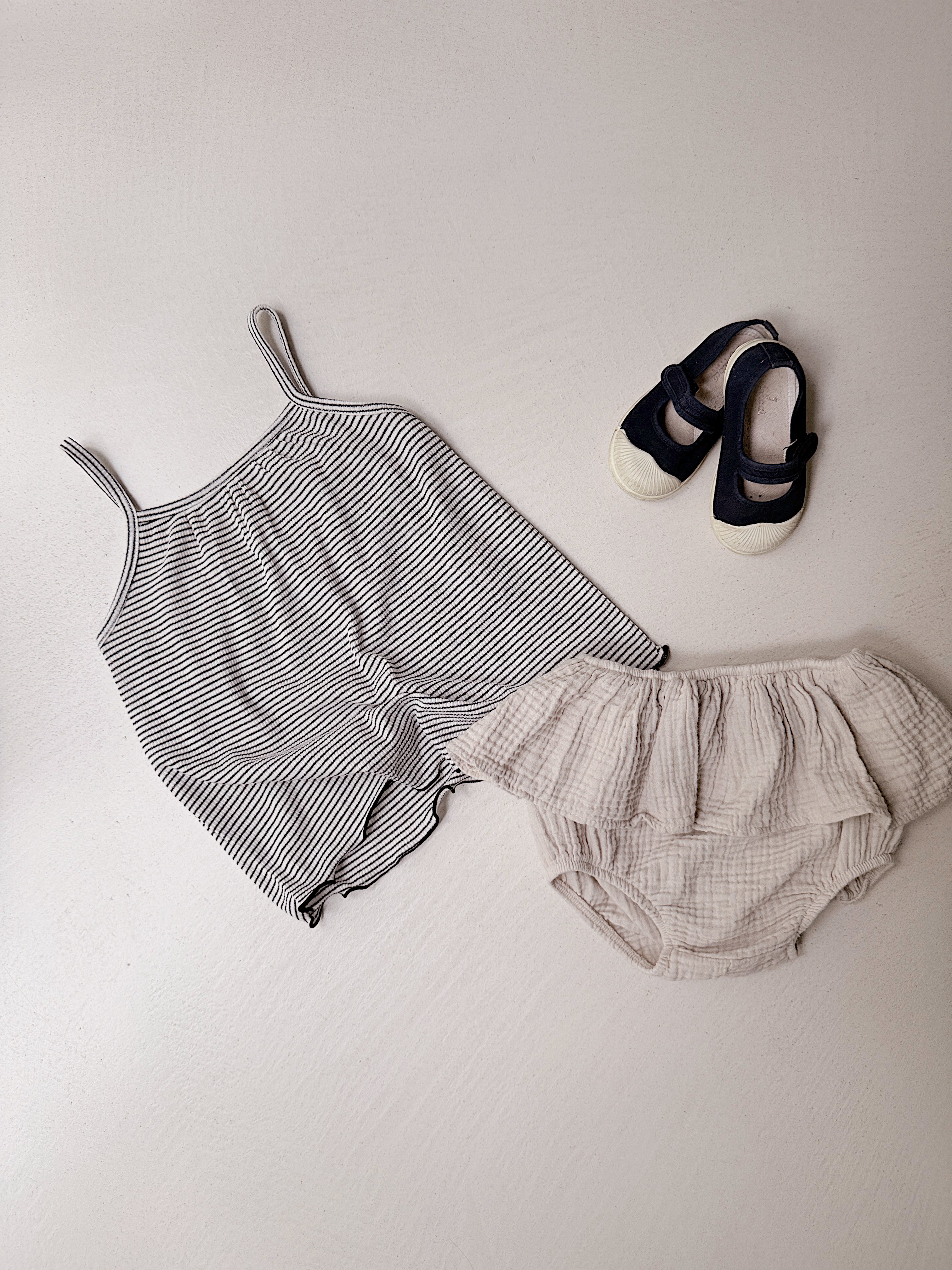 Jackie top - blue striped