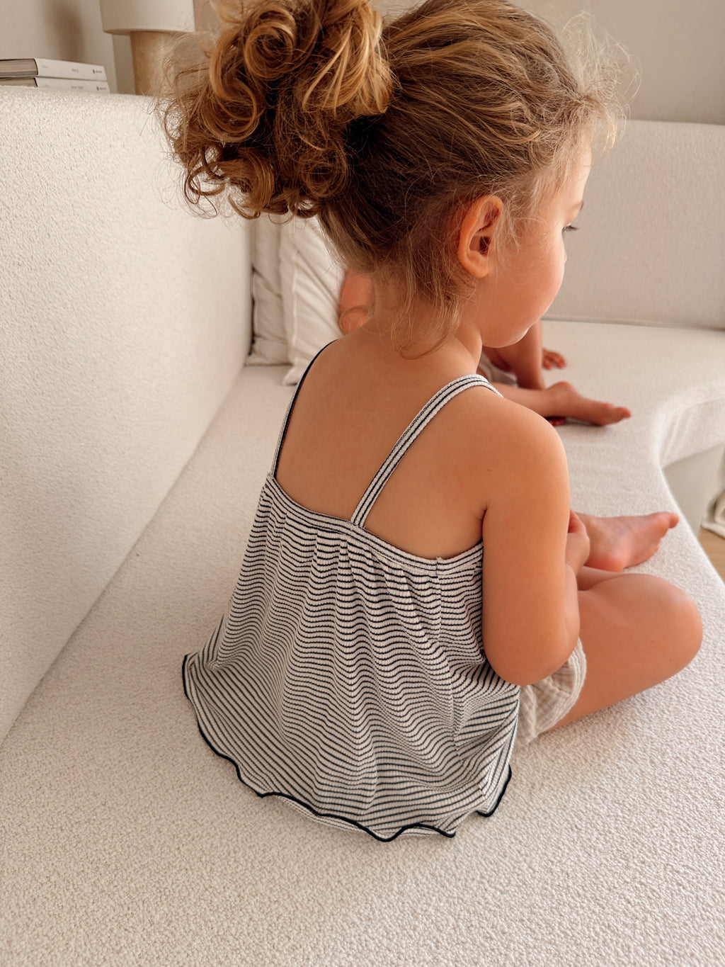 Jackie top - blue striped
