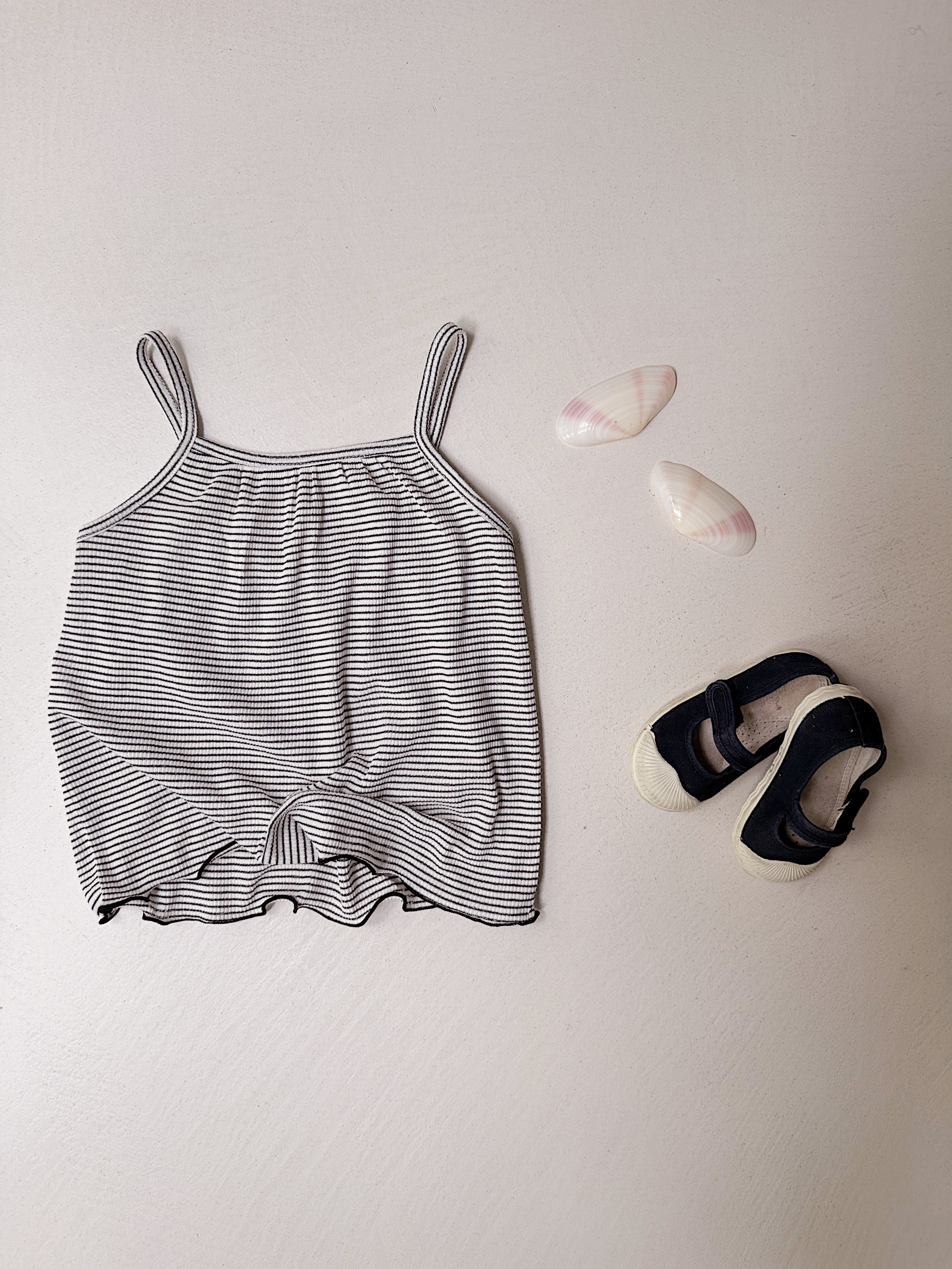 Jackie top - blue striped