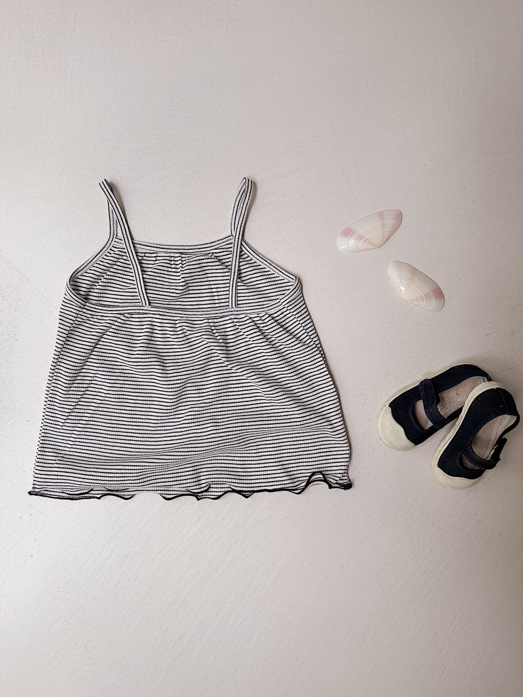 Jackie top - blue striped