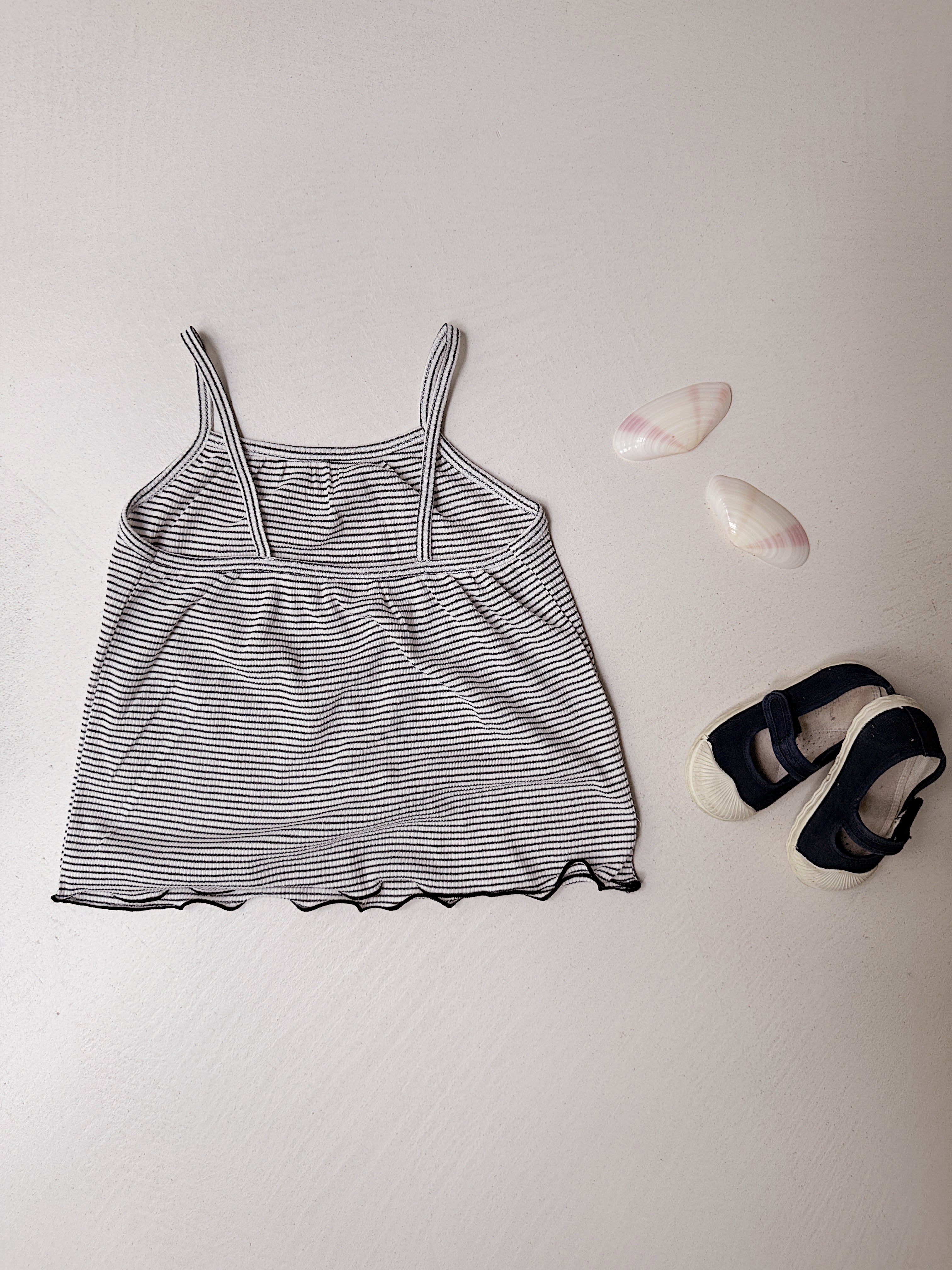 Jackie top - blue striped