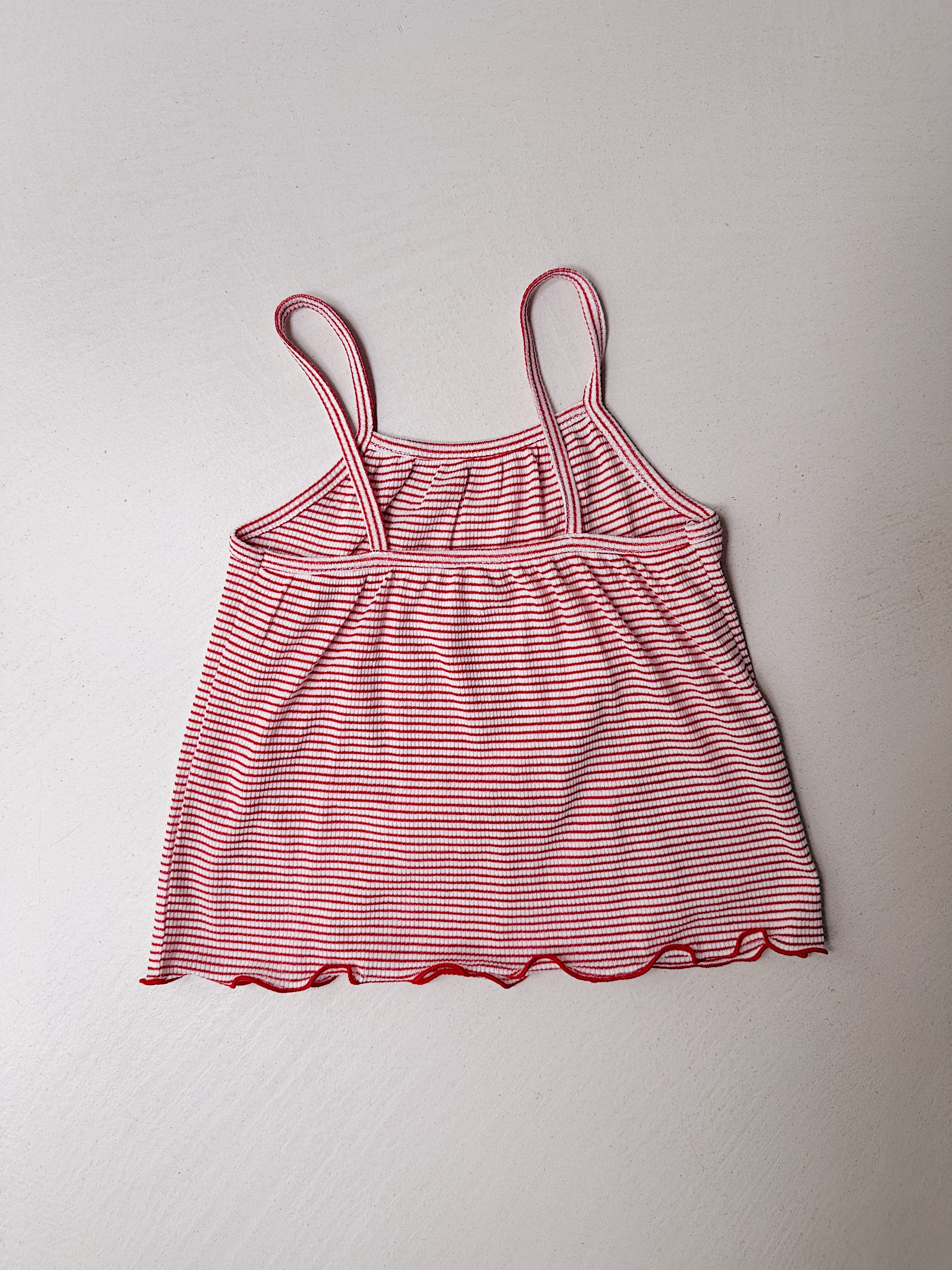 Top Jackie - red with stripes