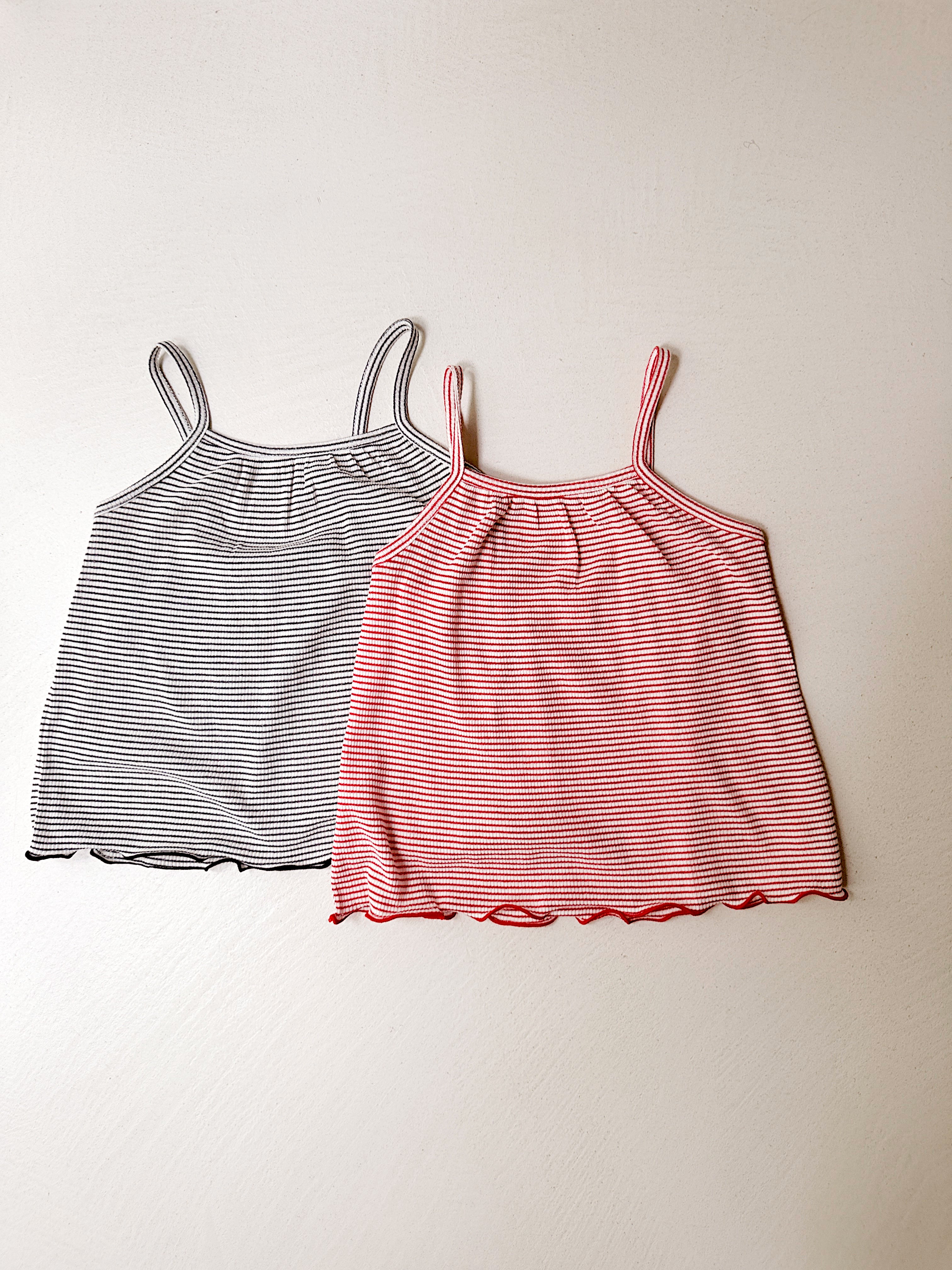 Top Jackie - red with stripes