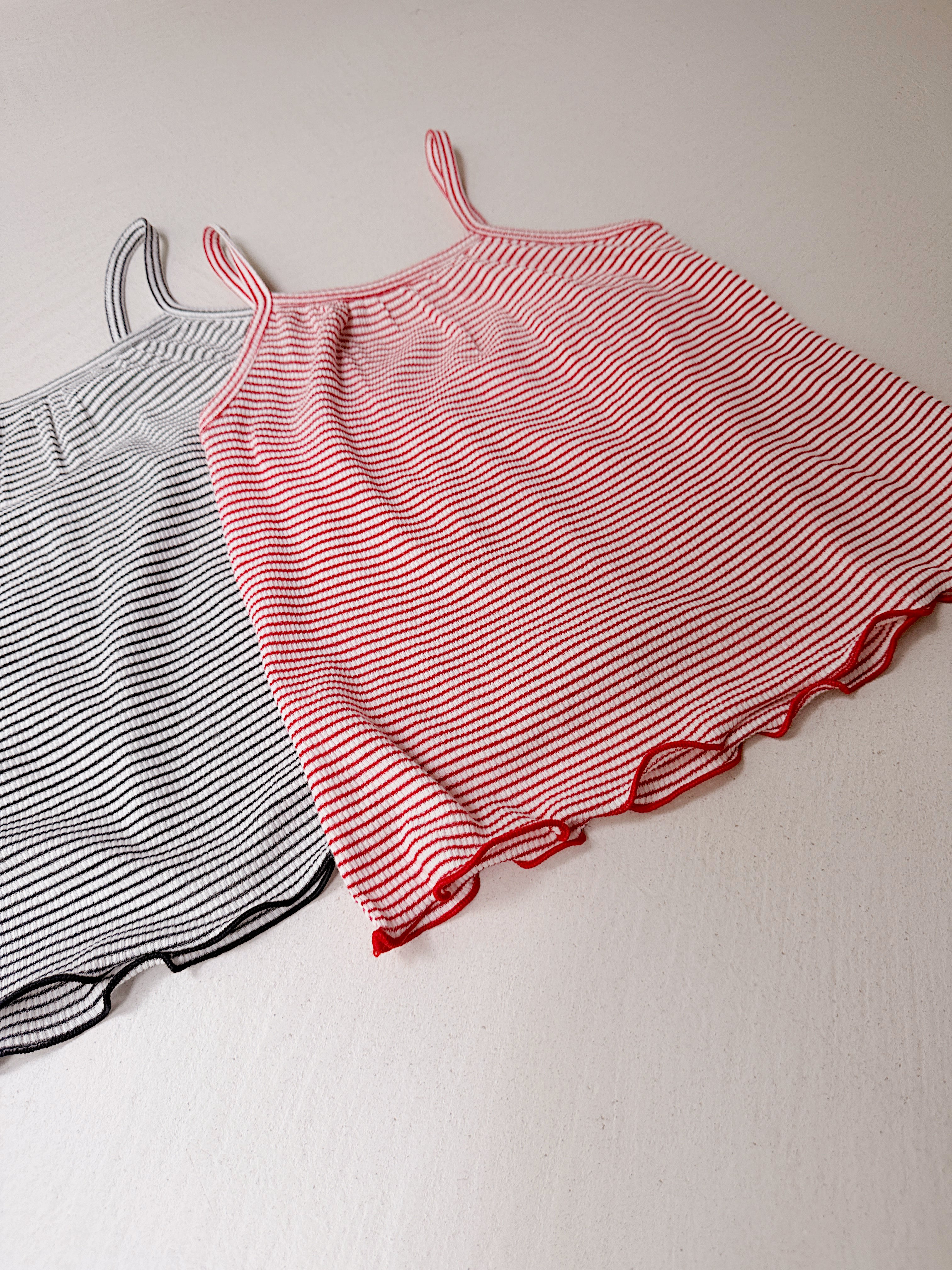 Top Jackie - red with stripes