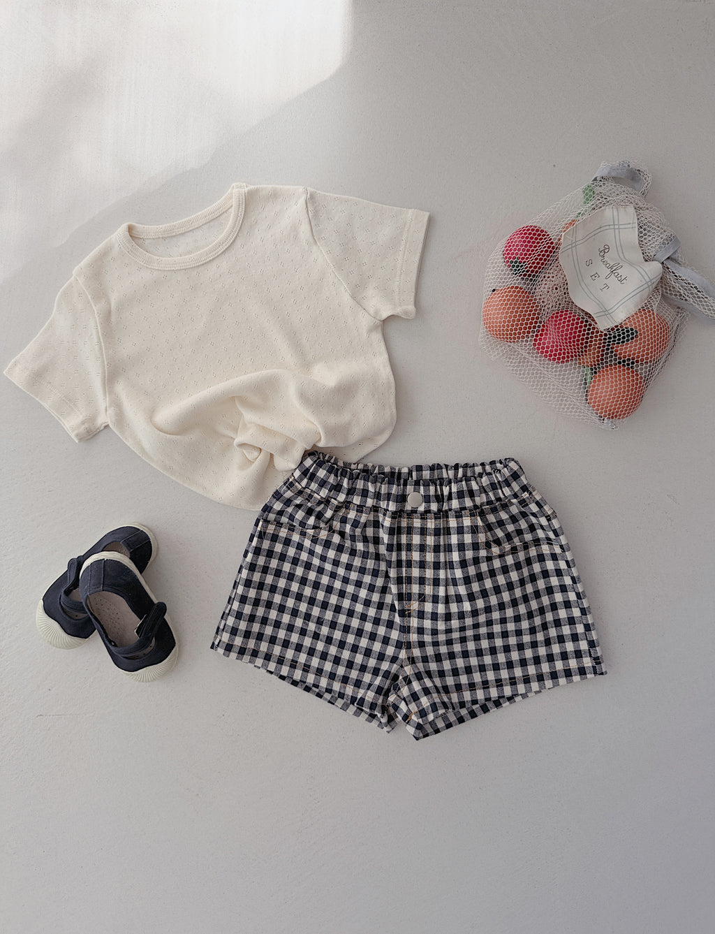 Shorts Alexa - blue gingham