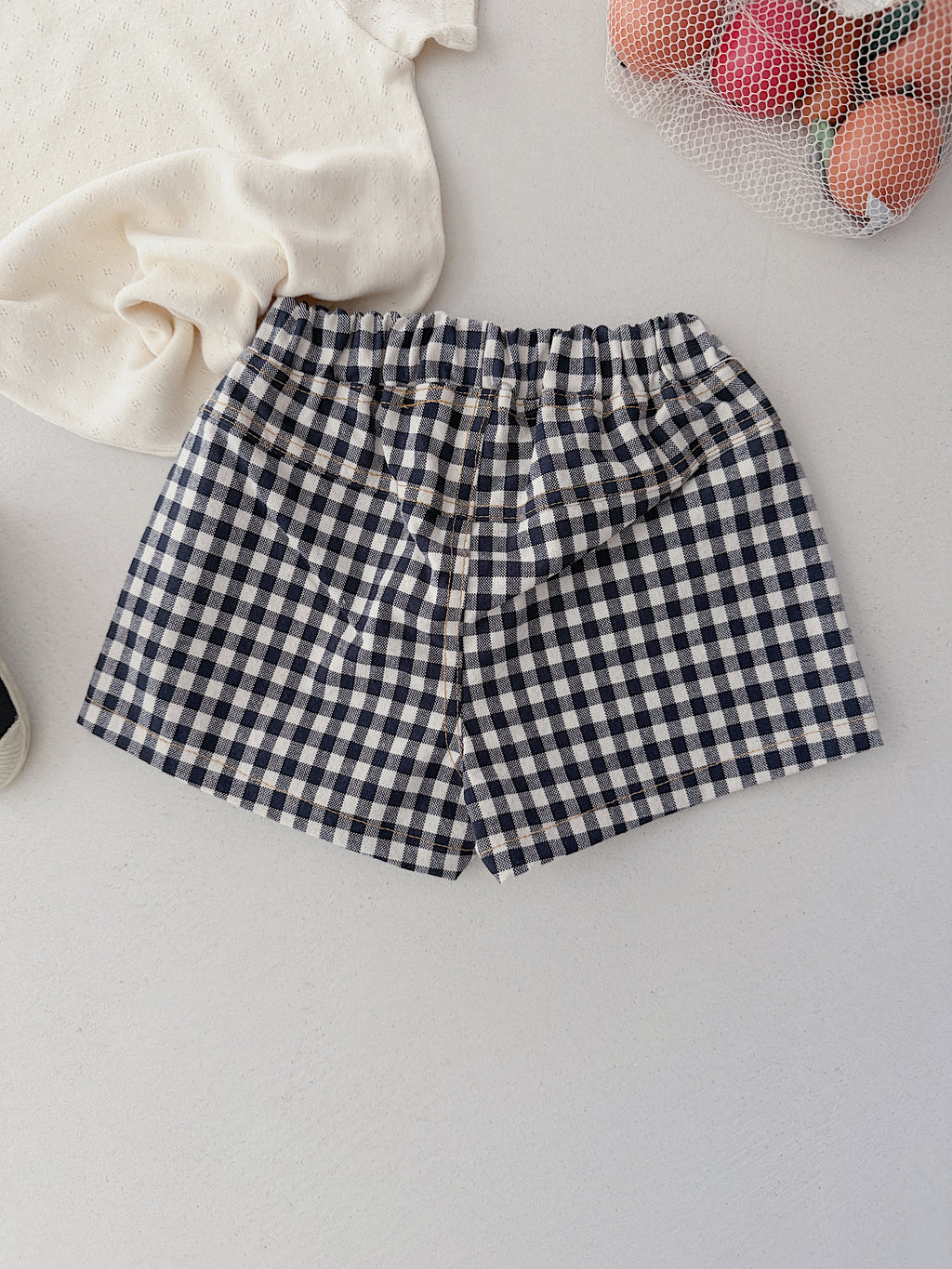 Shorts Alexa - blue gingham