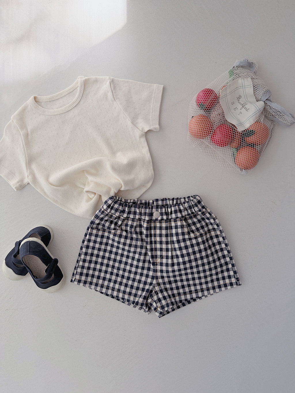 Shorts Alexa - blue gingham